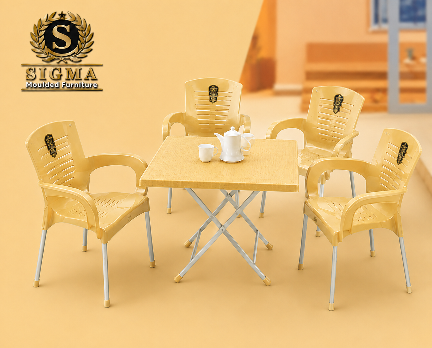 SIGMA Modern Plastic Chair - skin
