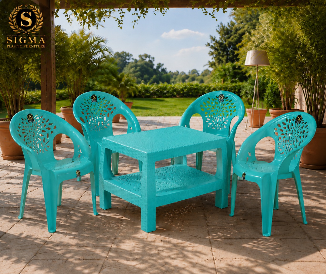 SIGMA Premium Garden Chair - seagreen