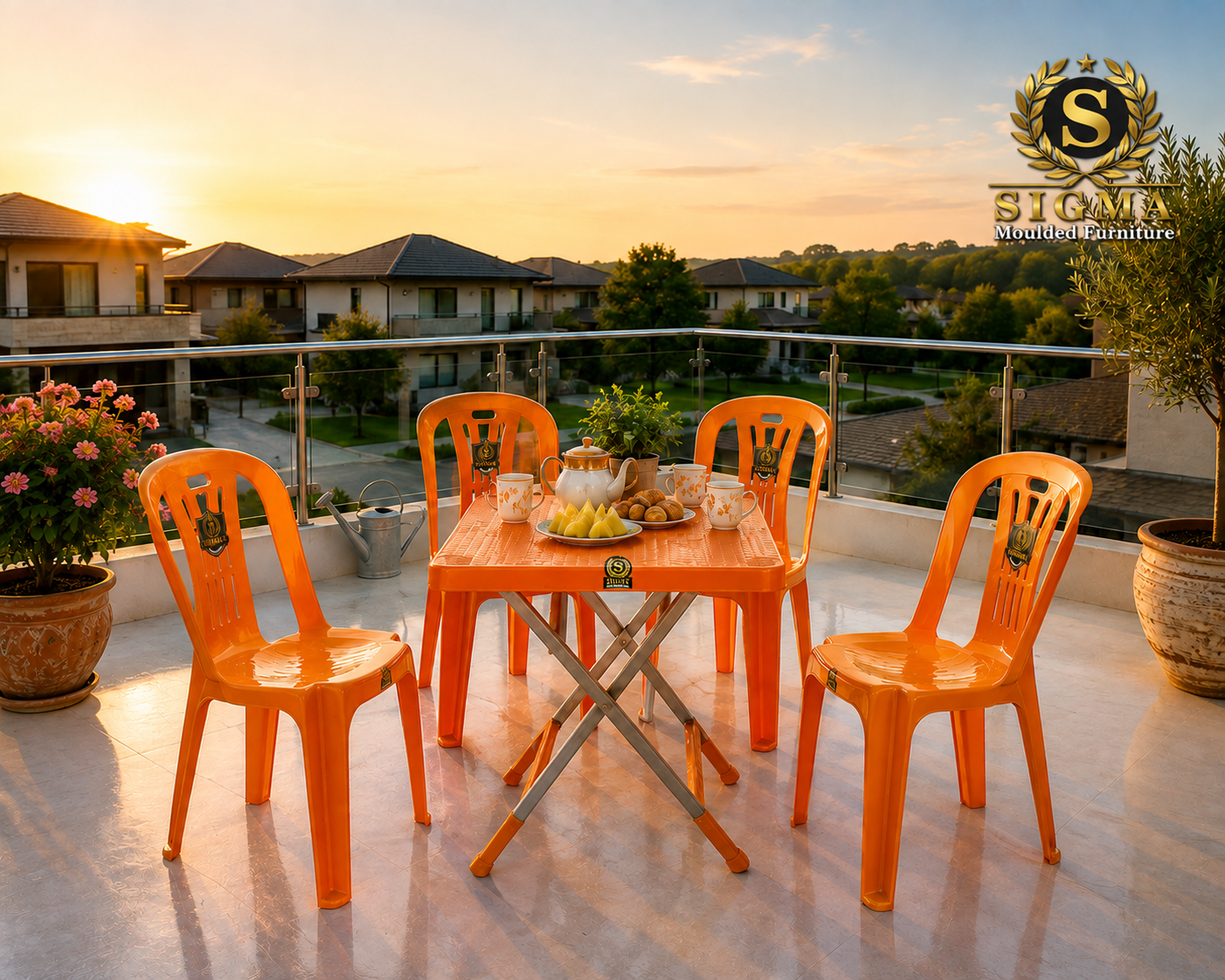 SIGMA Comfort Arm Chair - orange