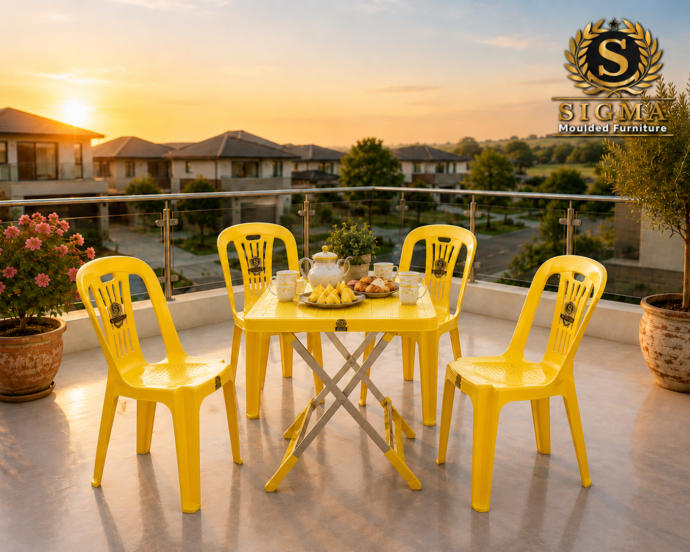 SIGMA Comfort Arm Chair - yellow