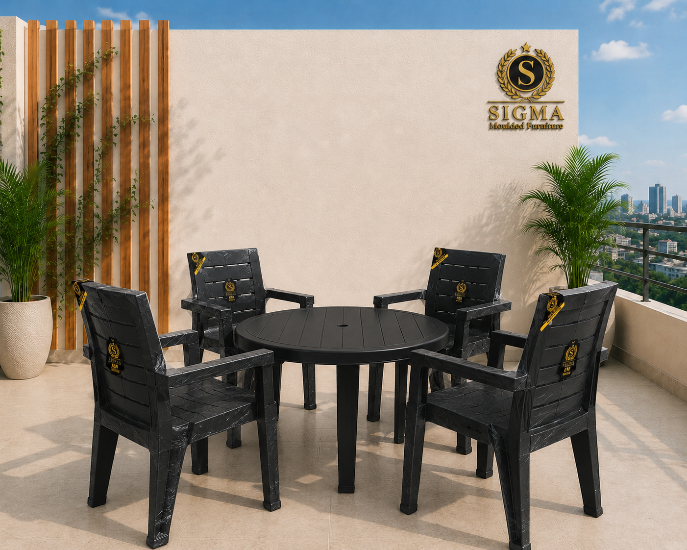 SIGMA Elegant Dining Chair - black